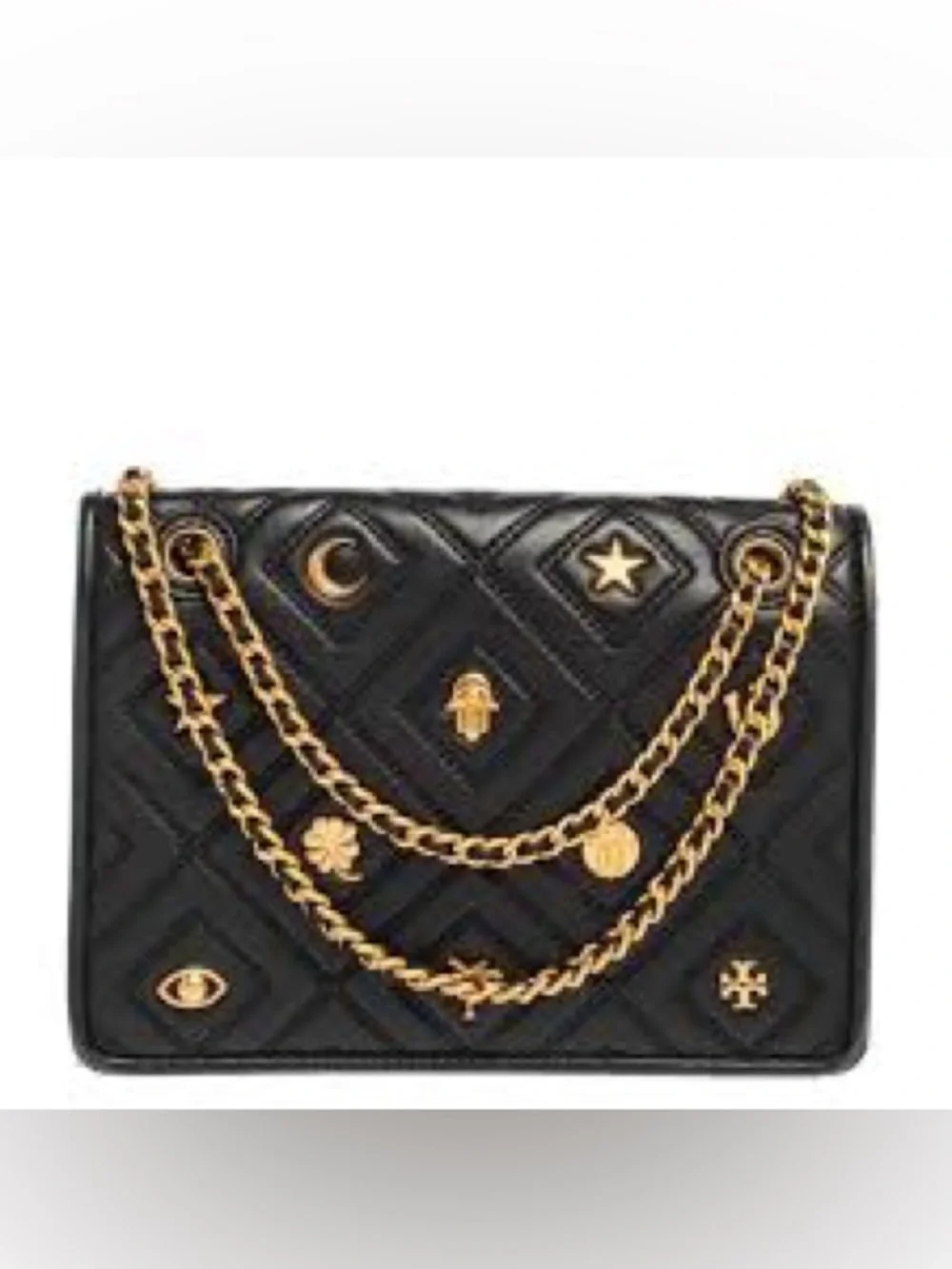Tory Burch Fleming Farida Charm bag & wallet set black